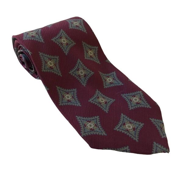 Giorgio Armani Silk Star Print Tie - Picture 1 of 7